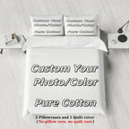 Custom Photo 100% Cotton Duvet Cover Set