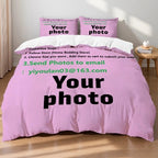 Custom Photo Bedding Set Personalized Duvet Cover + Pillowcase