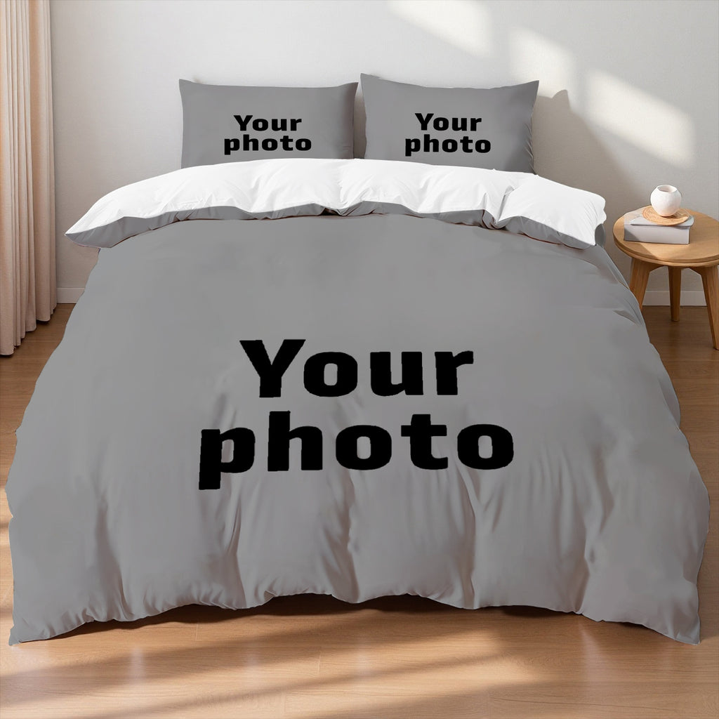 Custom Photo Polyester Duvet Cover Set