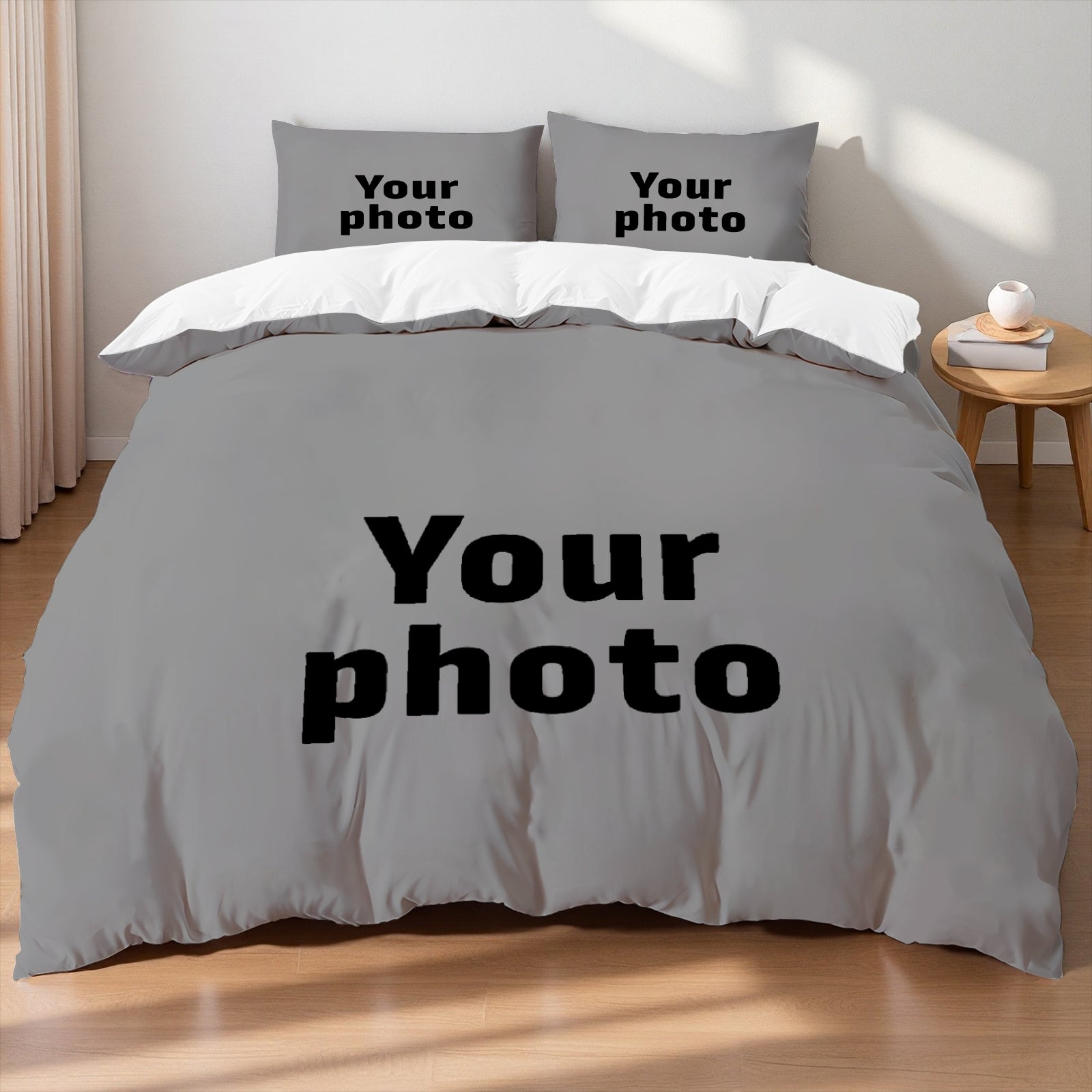 Custom Photo Polyester Duvet Cover Set