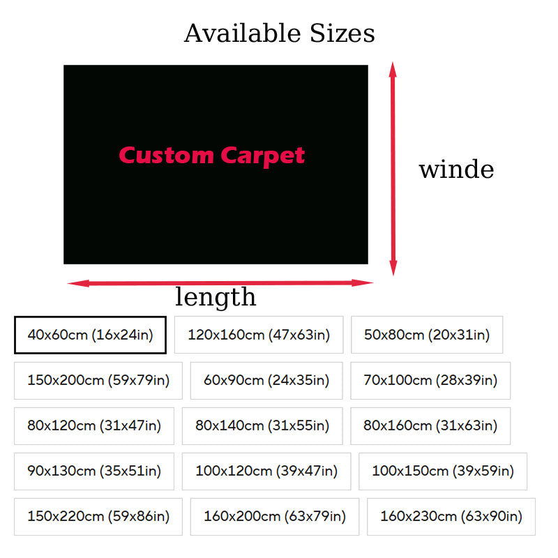 Custom Logo & Photo Washable Non-Slip Rug