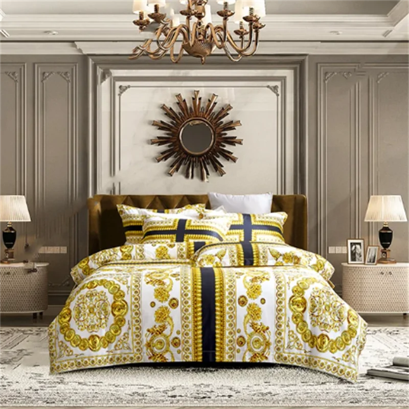 Modern Cotton Digital Print Bedding Set