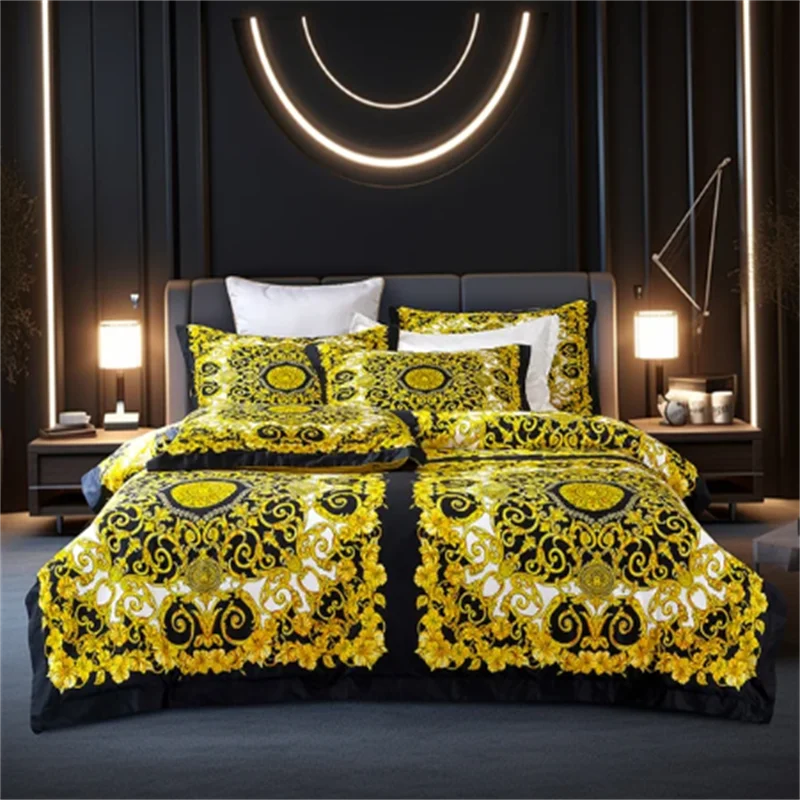 Modern Cotton Digital Print Bedding Set