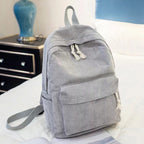 Custom Name School Bag: Personalized Corduroy Kids Backpack Set
