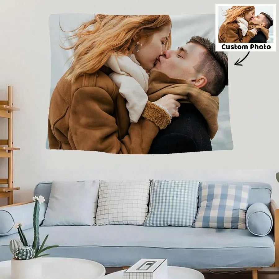 Custom Photo Tapestry for Celebrations & Gifts
