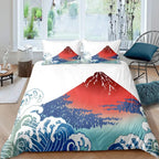Mount Fuji & Cherry Blossom Duvet Cover Set