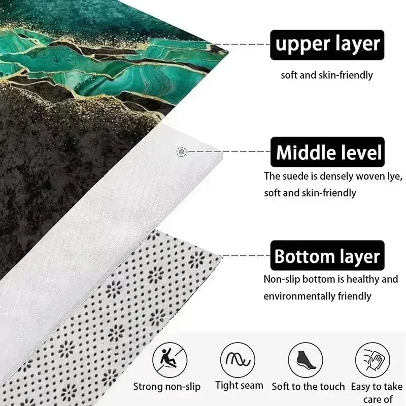 Leopard Print Area Rug for Bedroom & Living Room