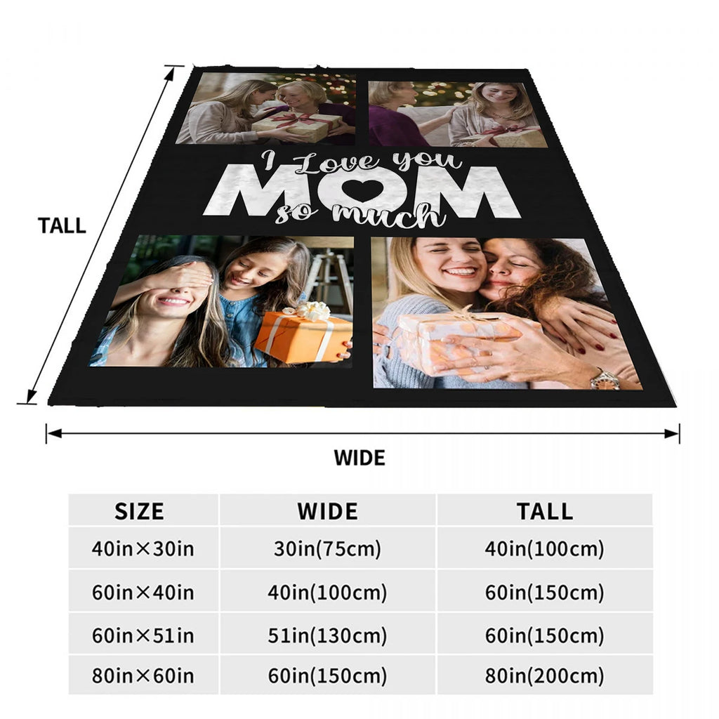 Custom Photo Blanket for Mom - Mother's Day Gift