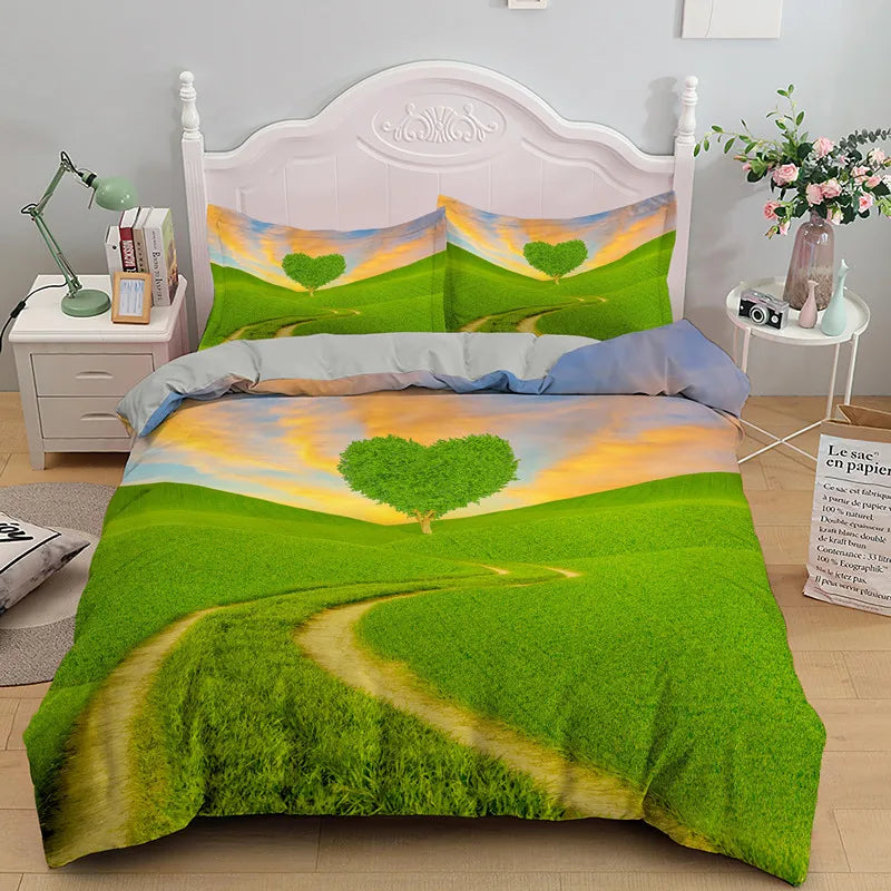 Romantic Love Heart Duvet Cover Set