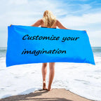 Custom Photo & Name Microfiber Beach Towel