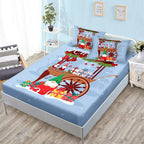 Christmas Snowflake Fitted Sheet Set