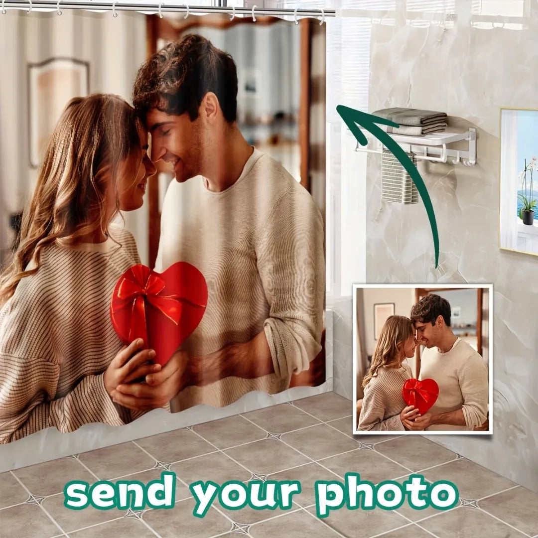 Customized Photo Shower Curtain Set Bathroom Waterproof Curtains Bath Decor For Pami VIP Link by fast delivery