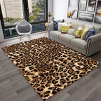 Leopard Print Area Rug for Bedroom & Living Room