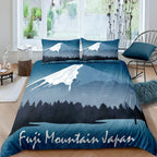 Mount Fuji & Cherry Blossom Duvet Cover Set