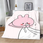 Cute Asamimi Soft Printed Throw Blanket