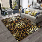 Leopard Print Area Rug for Bedroom & Living Room