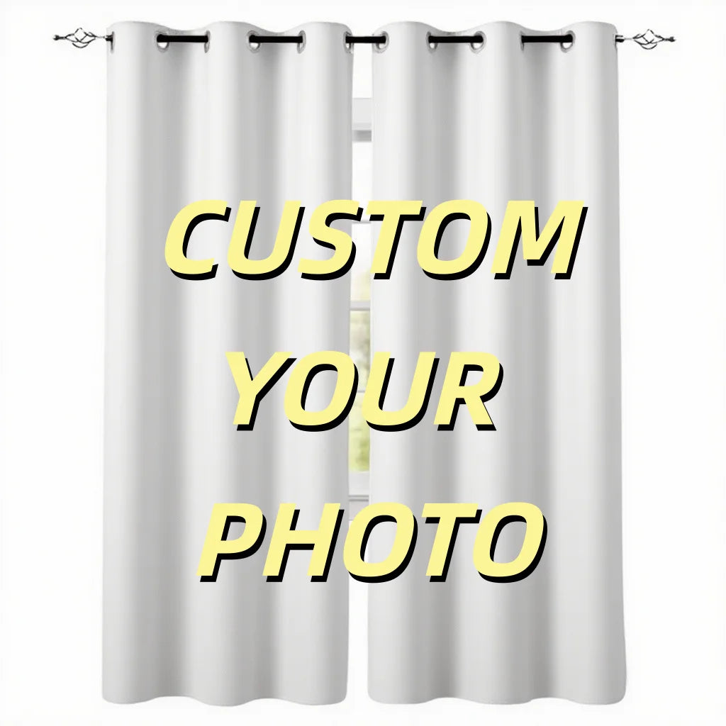 Custom Photo Window Valance & Kitchen Curtain