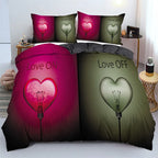 Romantic Love Heart Duvet Cover Set