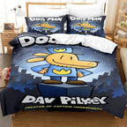 Cartoon Dog & Hero Kids Duvet Cover Set