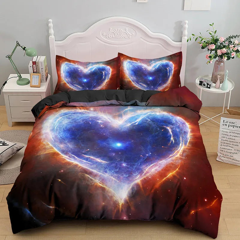 Romantic Love Heart Duvet Cover Set