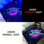 Neon Astronaut Non-Slip Area Rug