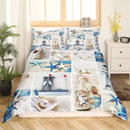 Tropical Island & Palm Tree Duvet Cover Set