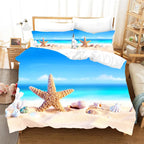 Tropical Island & Palm Tree Duvet Cover Set