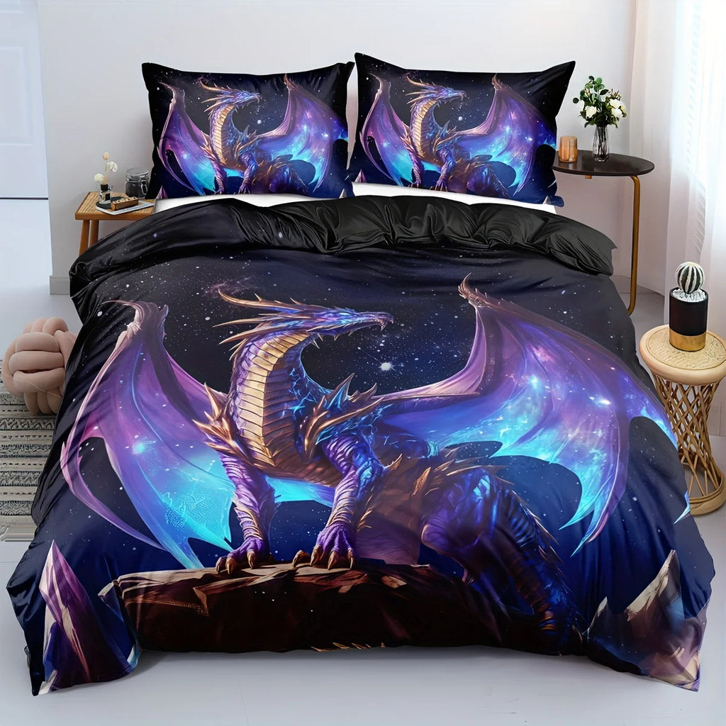 Psychedelic Dragon 3D Duvet Cover Set