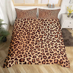 Leopard Print Bedding Set Animal Skin Duvet Cover For Kids Teens Adult Quilt Cover Polyester Comforter Cover With Pillowcase