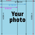 Custom Photo Waterproof Shower Curtain with Hooks