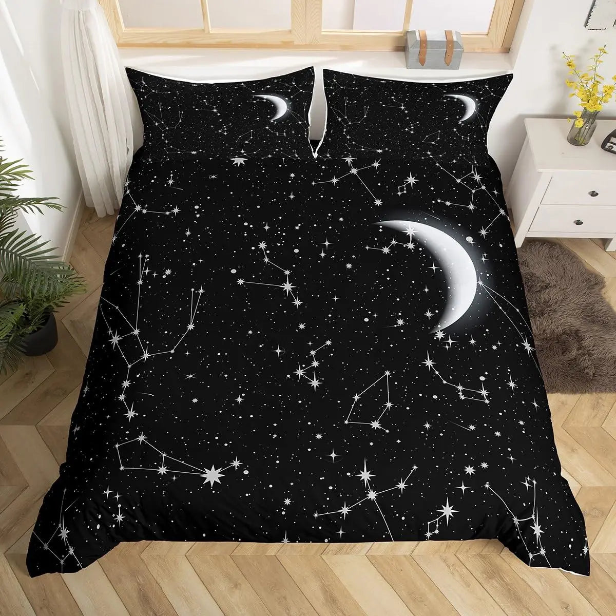 Galaxy Duvet Cover Starry Sky Bedding Set Twin Full Queen King Mysterious Outer Space Comforter Cover For Boys Girl Room Dorm