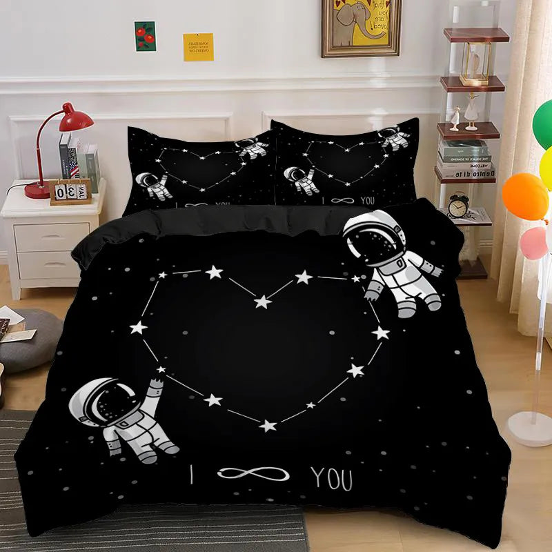Romantic Love Heart Duvet Cover Set