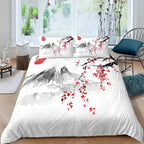 Mount Fuji & Cherry Blossom Duvet Cover Set