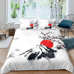 Mount Fuji & Cherry Blossom Duvet Cover Set