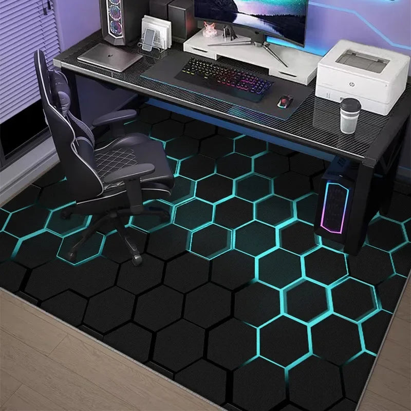 Fashion Esports Room Study Carpet Living Room Sofa Bedroom Bedside Entrance Mat Non-slip Home Decor Boy Girl Child Rug