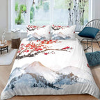 Mount Fuji & Cherry Blossom Duvet Cover Set