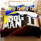 Cartoon Dog & Hero Kids Duvet Cover Set