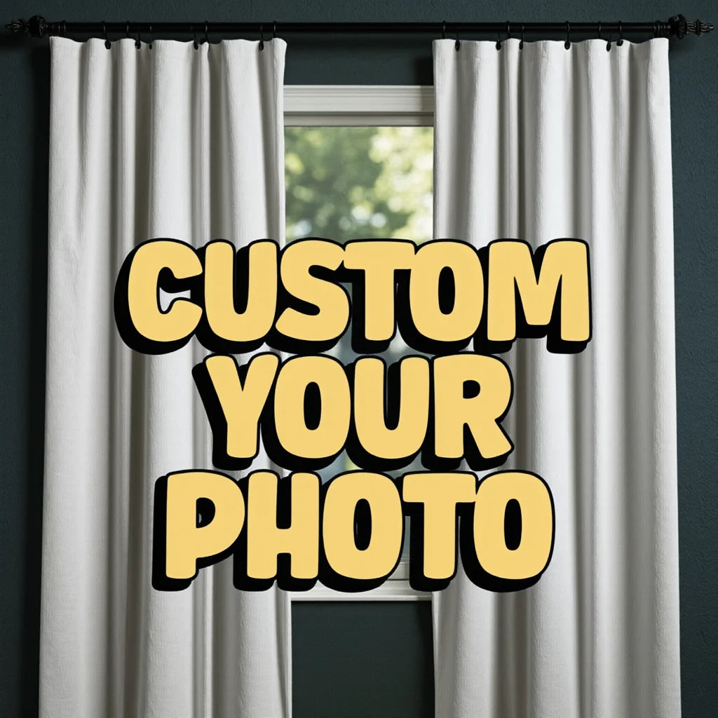Custom Photo Window Valance & Kitchen Curtain
