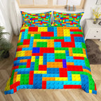 Colorful Building Blocks Kids Duvet Cover Set