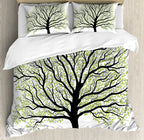 Sun and Moon Duvet Cover Black and White Bedding Soft Tree of Life All Galaxy Stars Mandala Tribal Quilt Cover Decor for Women