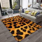 Leopard Print Area Rug for Bedroom & Living Room