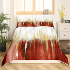 Rainbow Stripes Duvet Cover King Queen Visual Abstraction Bedding Set Optical Illusion Comforter Cover Geometric Quilt Cover
