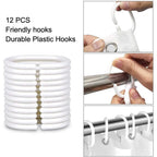 Custom Photo Waterproof Shower Curtain with Hooks