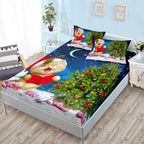 Christmas Snowflake Fitted Sheet Set