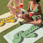 Custom Photo & Name Microfiber Beach Towel