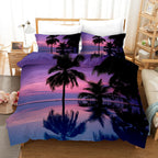 Tropical Island & Palm Tree Duvet Cover Set