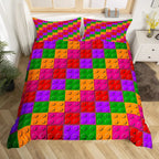 Colorful Building Blocks Kids Duvet Cover Set