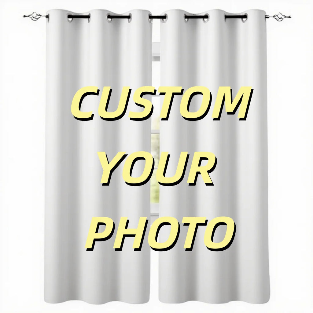 Custom Photo Window Valance & Kitchen Curtain