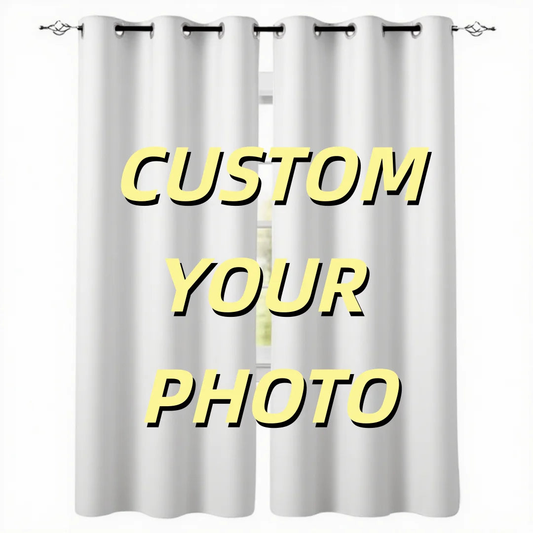 Custom Photo Window Valance & Kitchen Curtain