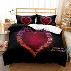 Romantic Love Heart Duvet Cover Set
